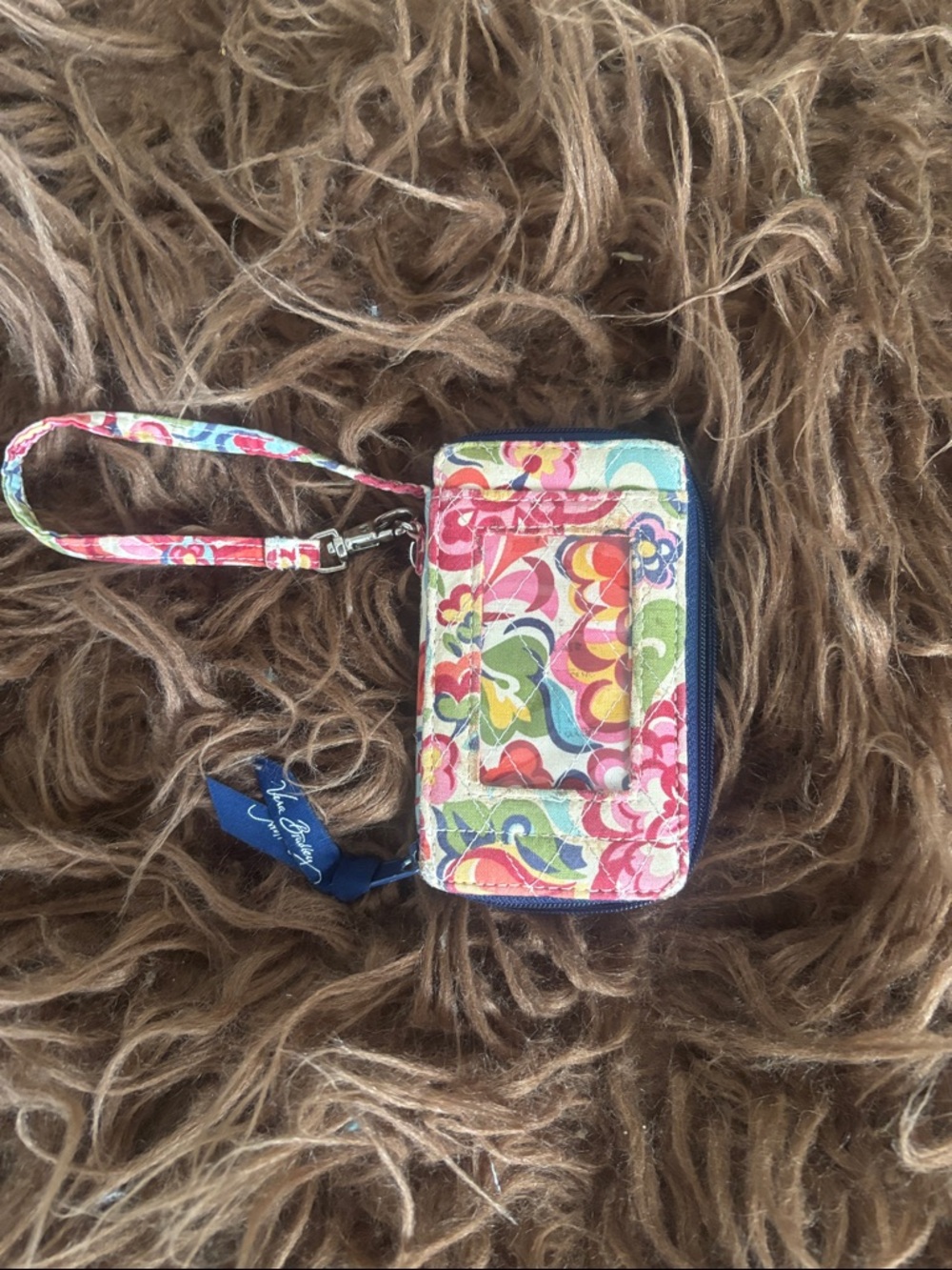 Vera Bradley Colorful Floral Wristlet Card Holder - Multicolor